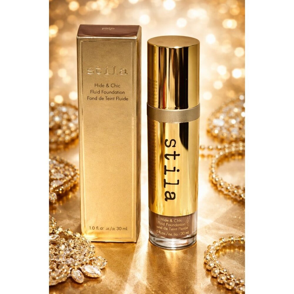 Stila Hide & Chic Fluid Foundation Deep 3 Full Coverage Longwear Natural Finish